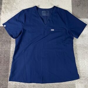 FIGS Catarina Scrub Top Technical Collection Navy Blue XL FW1000 Womens XL